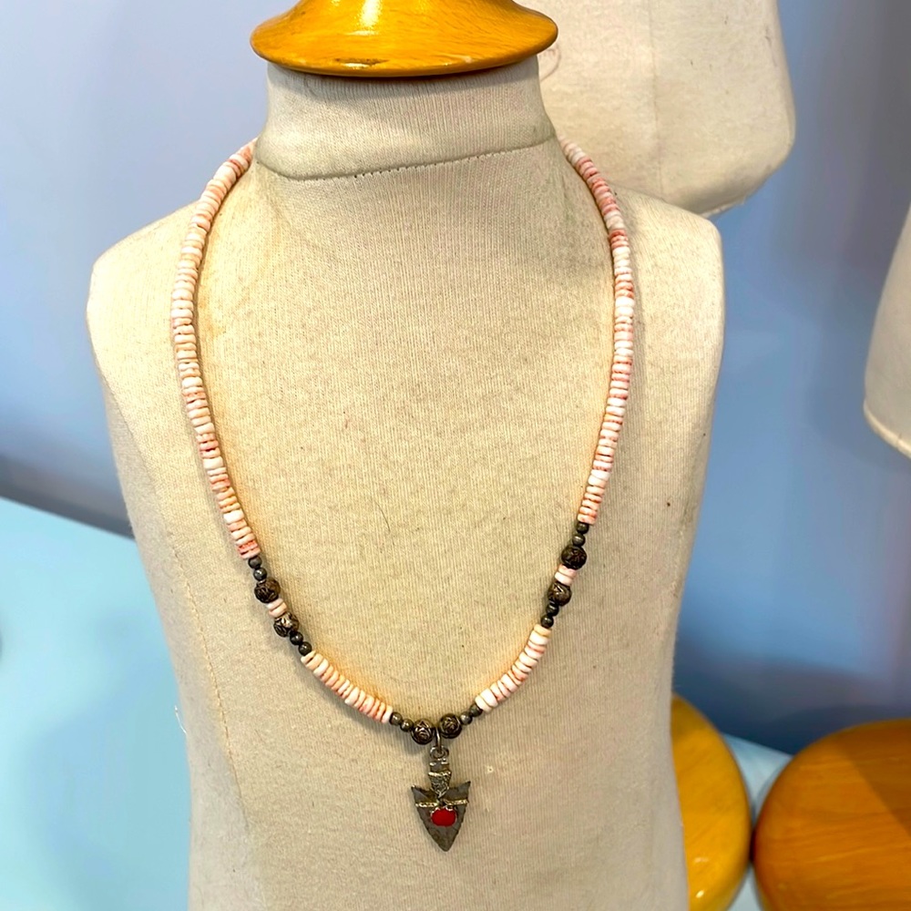 Pink Puka Shell Necklace
